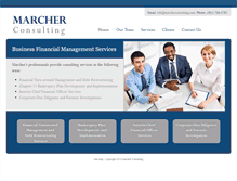 Tablet Screenshot of marcherconsulting.com